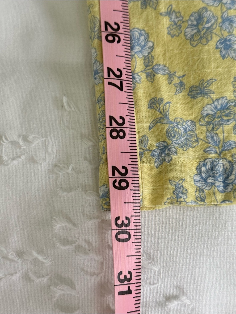 Yellow Floral Square-Neck 2 piece pant set. Top  medium and pants small. - Picture 8 of 16